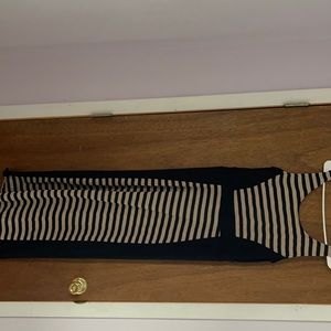 Black stripped maxi dress